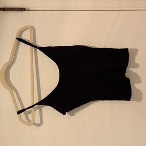 Favorite Daughter Black Cotton And Cashmere Knit Tank Top